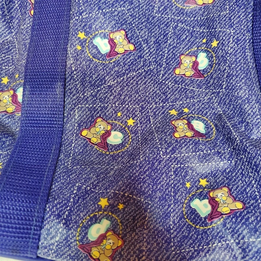 Vintage Ross Similac Baby Teddy Bear Diaper Bag Insulated Blue‎ Hospital Bag